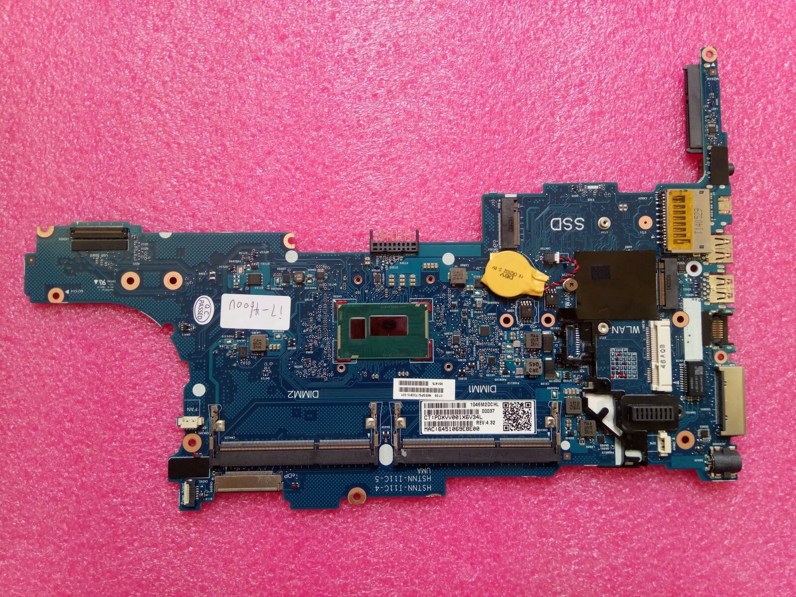 NEW HP Elitebook 840 850 Intel I7-4600U 730810-001 full tested Motherboard - Click Image to Close